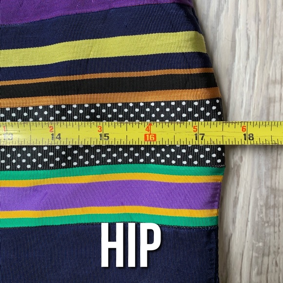 J. McLaughlin : multicolored ribbon zippered skirt - Picture 15 of 16